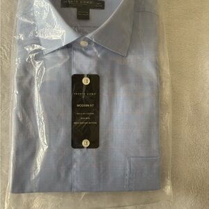 Pronto Uomo Blue Modern Fit Men's Shirt